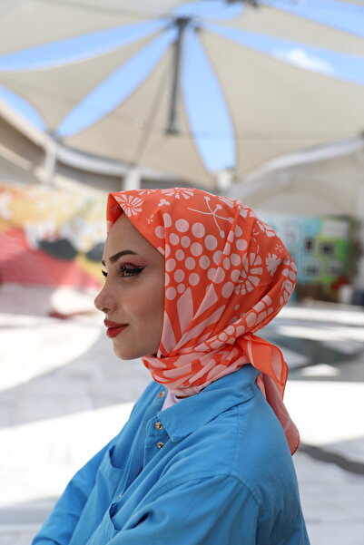 KUQOS Nergis Desenli Eşarp