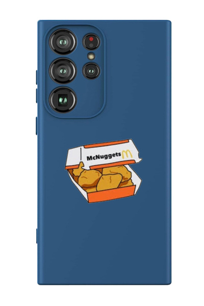 Theodor غطاء حماية سائل من السيليكون المقاوم للصدمات لهاتف سامسونج جالاكسي S24 ألترا (أزرق) - ناجتس