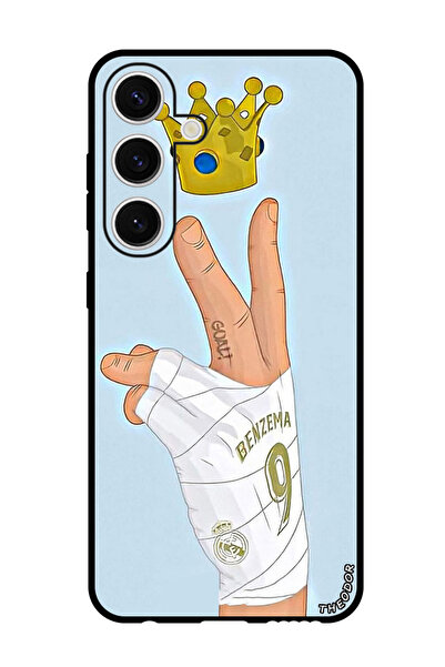 Theodor جراب واقٍ مضاد للخدش والصدمات لهاتف Samsung Galaxy S24 Plus كريم بنزيمة