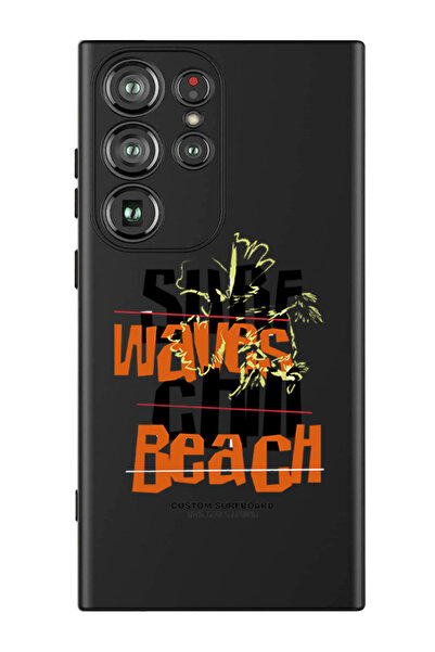 Theodor غطاء حماية سائل من السيليكون لهاتف سامسونج جالاكسي S24 ألترا (أسود) -...