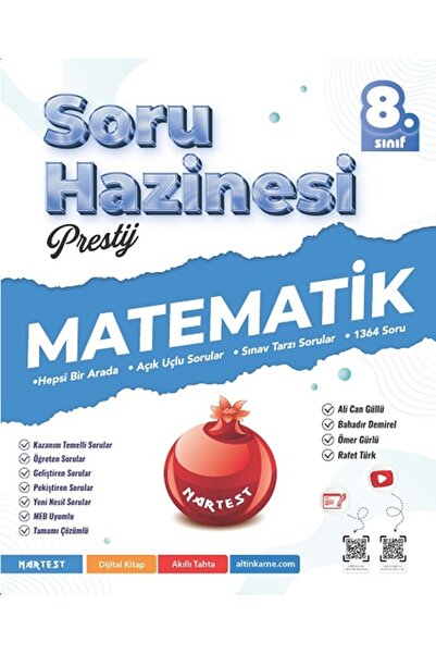 Nartest Yayınları Nartest 2026 8.Sınıf Prestij Matematik Soru Hazinesi +1 LGS Deneme Hediyeli
