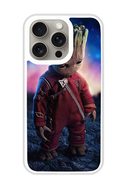 Theodor غطاء حماية لجهاز أبل آيفون 15 برو ماكس ساد جروت (مصد أبيض)