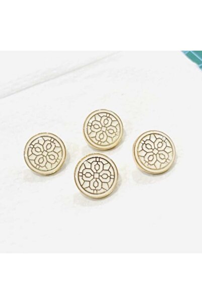 Abrar أزرار معدنية كبس للثوب السعودي الرجالي - 8 قطع