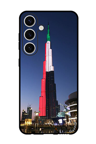 Theodor جراب حماية لهاتف سامسونج جالاكسي إس 24 بلس مع علم الإمارات العربية ال...