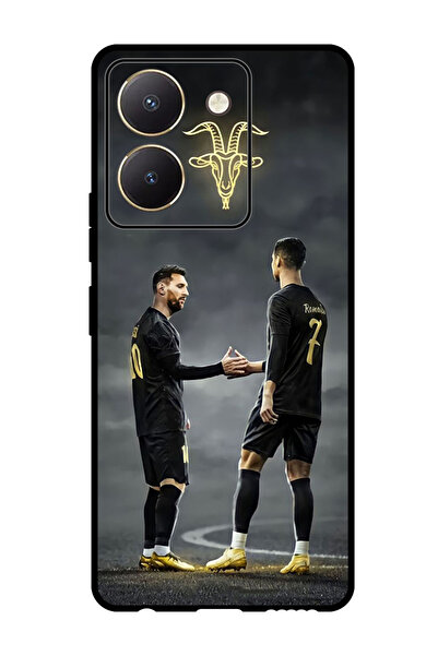 Theodor جراب واقٍ مضاد للخدش والصدمات لهاتف Vivo Y77t بتصميم ماعز ميسي ورونالدو