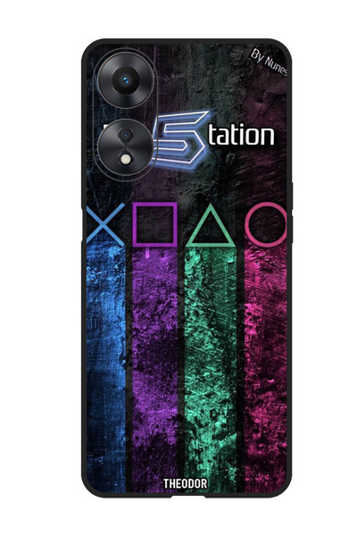 Theodor جراب واقٍ مضاد للخدش والصدمات لهاتف Oppo F23 5G PS5