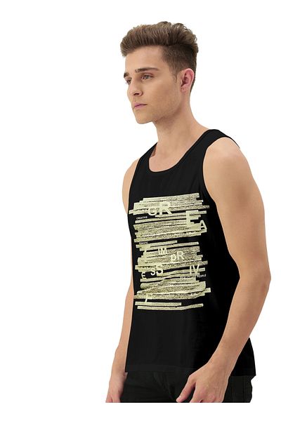LAUREN SMITH Men’s 100% Cotton Sleeveless Sports T-Shirt – Casual, Gym & Summer Essential