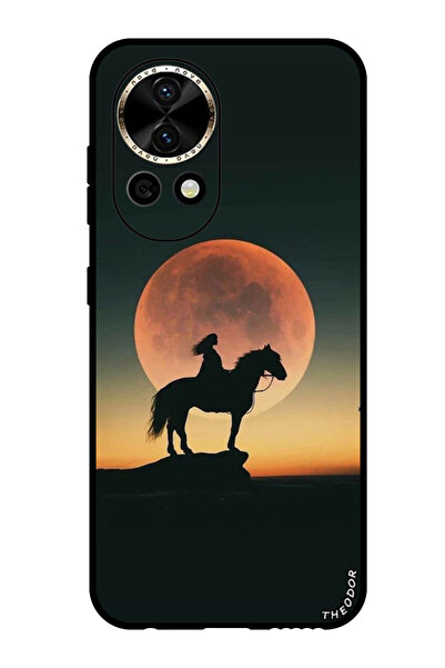 Theodor جراب واقٍ مضاد للخدش والصدمات لهاتف هواوي نوفا 12 بتصميم غروب الشمس ا...