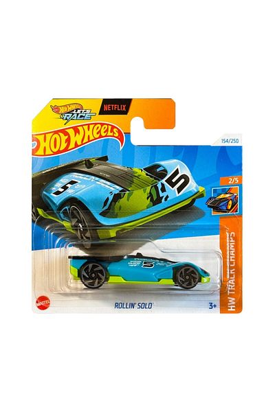 HOT WHEELS Metal Car, Rollin Solo, 1:64, Blue