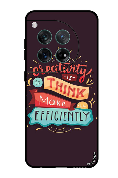 Theodor جراب واقٍ مضاد للخدش والصدمات لهاتف OnePlus 12 الإبداع هو التفكير