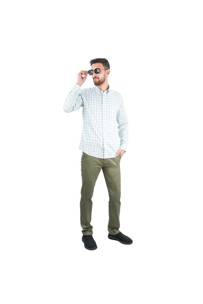 Giordano Men's Wrinkle-Free Long Sleeve Cotton Oxford Shirt