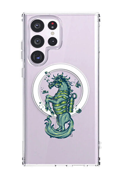 Theodor غلاف لهاتف Samsung Galaxy S23 Ultra متوافق مع MagSafe، جراب ممتص للصد...