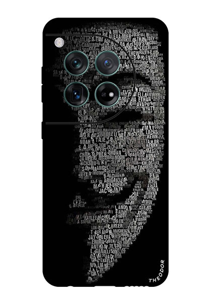 Theodor جراب واقٍ مضاد للخدش والصدمات لهاتف OnePlus 12 قناع نصف وجه الجوكر