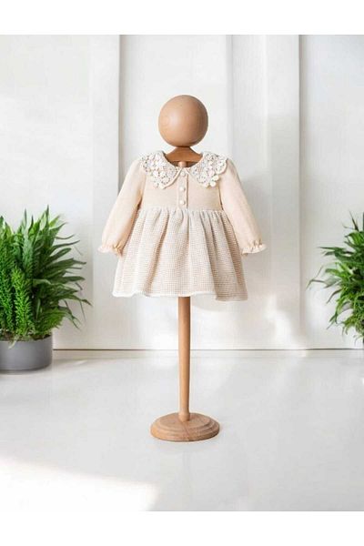 Mymio Lace Collar Baby Girl Dress