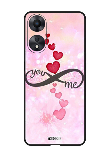Theodor جراب واقٍ مضاد للخدش والصدمات لهاتف Oppo F23 5G Hearts You Infinity Me