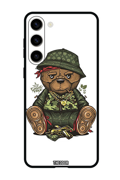 Theodor جراب واقٍ مضاد للخدش والصدمات لهاتف Samsung Galaxy S23 FE على شكل دب ...