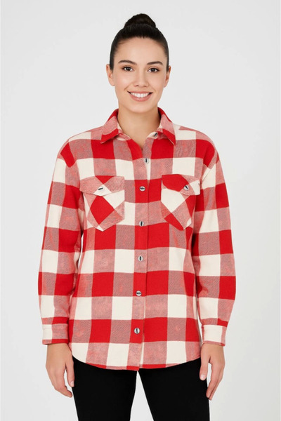 modamtn Long Sleeve Lumberjack Shirt - Burgundy