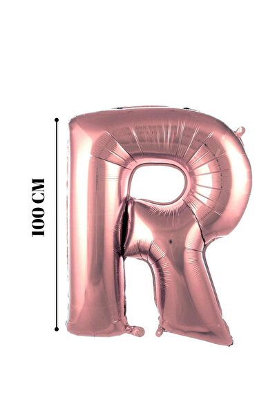 Generic Brand Foil Balloon Letter R Helium Balloon 100 cm Rose Color Letter R...