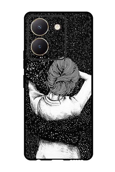 Theodor جراب واقٍ مضاد للخدش والصدمات لهاتف Vivo Y27s، خيال فتاة ليلي