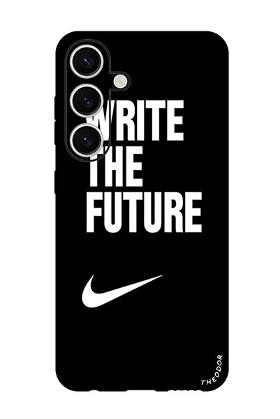 Theodor جراب واقٍ مضاد للخدش والصدمات لهاتف Samsung Galaxy S24 اكتب المستقبل