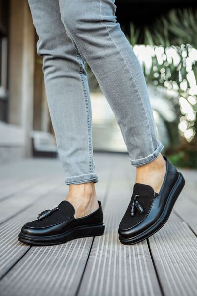 remss RS002 - CST Loafer Pelle Чоловічі черевики ЧОРНИЙ
