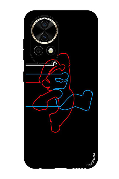 Theodor جراب واقٍ مضاد للخدش والصدمات لهاتف هواوي نوفا 12 ألترا ماريو ووك