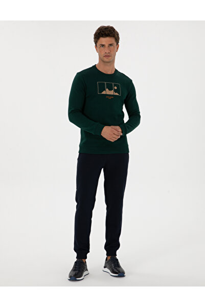 Pierre Cardin Lacivert Slim Fit 3 İplik Paçası Lastikli Eşofman Altı 50317676-VR033