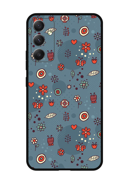 Theodor جراب واقٍ مضاد للخدش والصدمات لهاتف Samsung Galaxy A05s بأوراق وأزهار