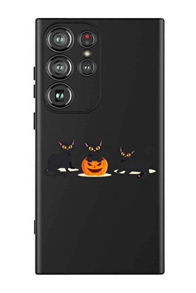 Theodor غطاء حماية سائل من السيليكون لهاتف سامسونج جالاكسي S24 ألترا (أسود) -...