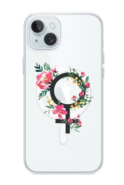Theodor Case for iPhone 15 6.1-inch Compatible with MagSafe, Shockproof Bumper Case womens day floral
