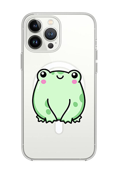 Theodor غلاف لهاتف iPhone 14 Pro مقاس 6.1 بوصة متوافق مع MagSafe، غطاء ممتص للصدمات للهاتف، نسخة الضفدع