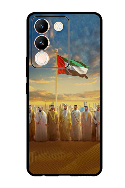 Theodor جراب واقٍ مضاد للخدش والصدمات لهاتف Vivo Y200، علم الإمارات العربية ا...