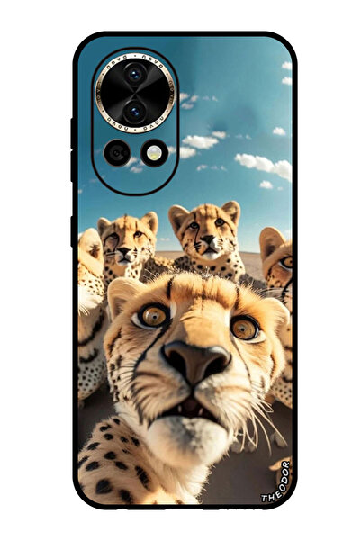 Theodor جراب واقٍ مضاد للخدش والصدمات لهاتف هواوي نوفا 12 ليوبارد سيلفي