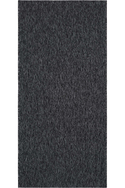 Cool Halı Milano Siyah İnce Mutfak Halısı Leke Tutmaz Hasır Dokulu Kolay Temi...