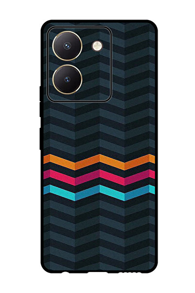 Theodor جراب واقٍ مضاد للخدش والصدمات لهاتف Vivo Y27s Lines