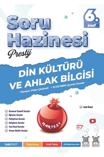 Nartest Yayınları 6. Sınıf Prestij Din Kültürü Ve Ahlak Bilgisi Soru Hazinesi