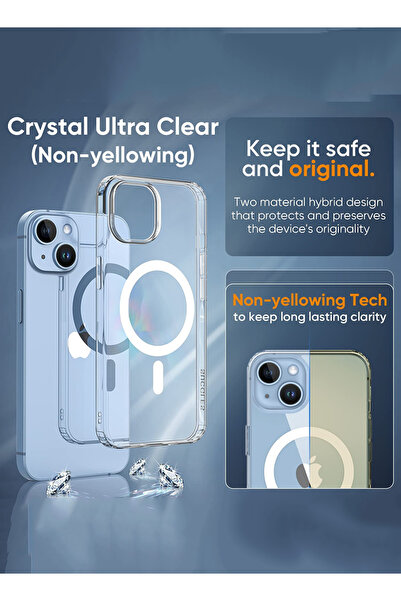 Theodor Case for iPhone 14 Plus Compatible with MagSafe, Shockproof Phone Bumper Cover I am a Cat lady copy