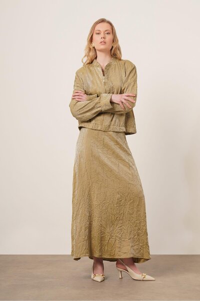 FTZ WOMEN kadın Kraş Etekli Takım Yeşil 31171