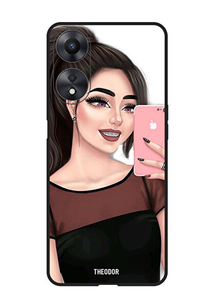 Theodor جراب واقٍ مضاد للخدش والصدمات لهاتف Oppo A1 5G لالتقاط صور سيلفي