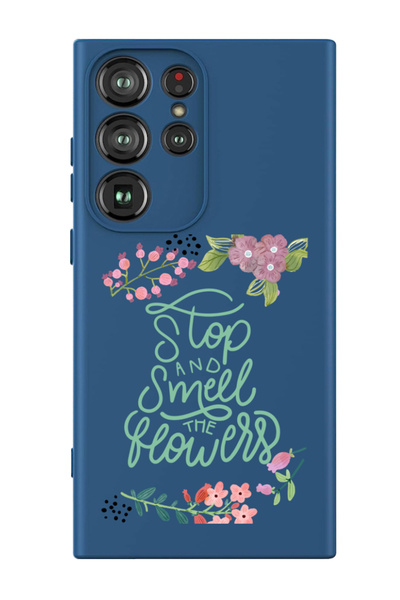 Theodor غطاء حماية سائل من السيليكون لهاتف سامسونج جالاكسي S24 ألترا (أزرق) -...