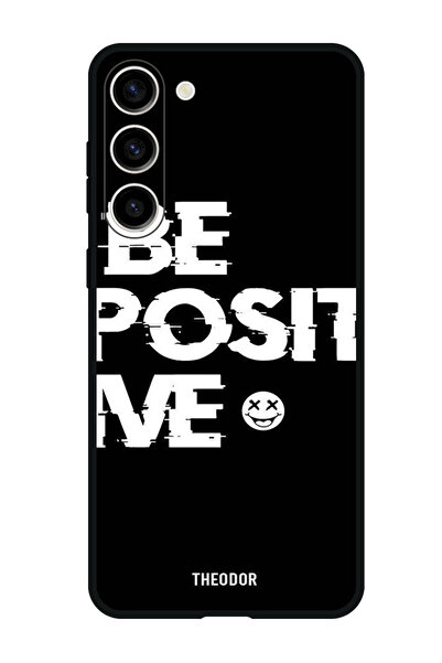 Theodor جراب واقٍ مضاد للخدش والصدمات لهاتف Samsung Galaxy S23 FE كن إيجابيًا