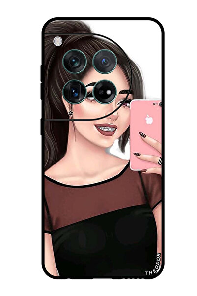 Theodor جراب واقٍ مضاد للخدش والصدمات لهاتف OnePlus 12 لالتقاط صور سيلفي