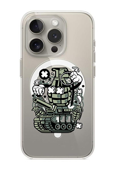 Theodor غلاف لهاتف iPhone 15 Pro مقاس 6.1 بوصة، متوافق مع MagSafe، غطاء ممتص ...