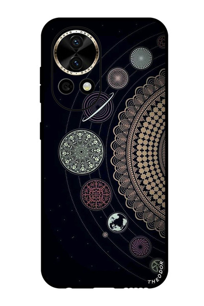 Theodor جراب واقٍ مضاد للخدش والصدمات لهاتف هواوي نوفا 12 ألترا، فن ماندالا (2)