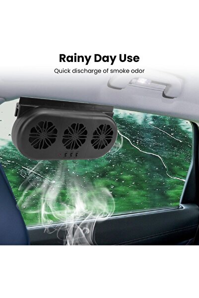 erorex مروحة عادم تعمل بالطاقة الشمسية للسيارة، 5000 دورة في الدقيقة، مروحة تهوية نافذة سيارة الدفع الرباعي تعمل بالطاقة الشمسية، عالمية