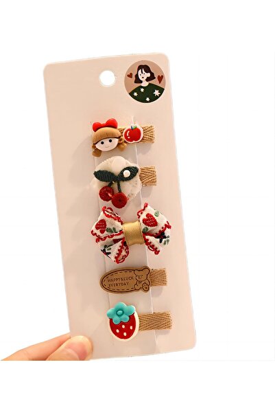 erorex 5 Pcs Cute Hair Clips Girls Super Cute Baby Clips That Won'T Hurt Your Hair Candy Rainbow Baby Girl