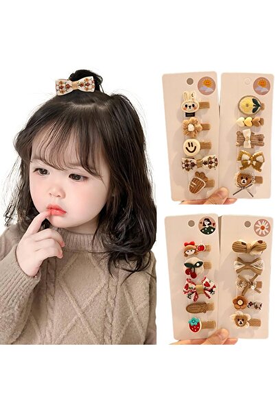 erorex 5 Pcs Cute Hair Clips Girls Super Cute Baby Clips That Won'T Hurt Your Hair Candy Rainbow Baby Girl