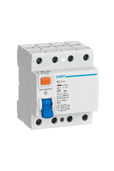 CHİNT ELECTRİC Chint 4x40A 6kA 300mA Kaçak Akım Rölesi NL1 Serisi AC Tipi - 2...