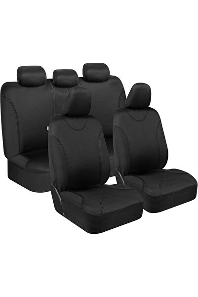 erorex Ultrasleek Universal Fit Car Seat Covers For Front And Rear - Automotive Interior Covers In Black