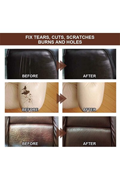 erorex Car Seats Repair Agent, Pu Leather Repair Gel Easy To Use Professional Multipurpose For Rip (White)